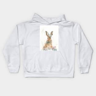 Startled hare Kids Hoodie